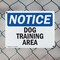 Signmission Dog Training Area, 10 in W x Rectangle, Plastic OS-2PACK-NS-P-710-L-11434 - alternate 3
